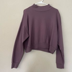 Target purple cropped sweatshirt